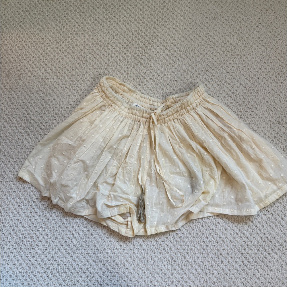 Alix Of Bohemia Cream Eyelet Pull-On Skort